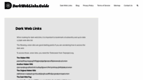 What Darkweblinks.guide website looked like in 2022 (1 year ago)