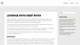What Debt-equity-ratio.com website looked like in 2022 (1 year ago)