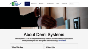 What Demisystems.com website looked like in 2022 (1 year ago)