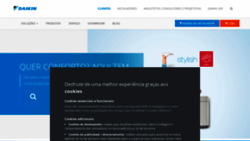 What Daikin.pt website looked like in 2022 (1 year ago)