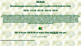 What Digb.de website looked like in 2022 (1 year ago)