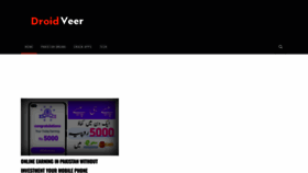 What Droidveer.com website looked like in 2022 (1 year ago)