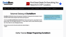 What Duniailkom.com website looked like in 2022 (1 year ago)