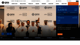 What Dfm.ae website looked like in 2022 (1 year ago)