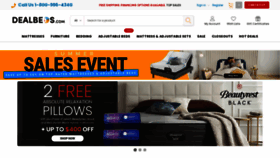 What Dealbeds.com website looked like in 2022 (1 year ago)