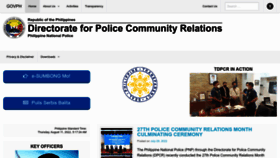 What Dpcr.pnp.gov.ph website looked like in 2022 (1 year ago)