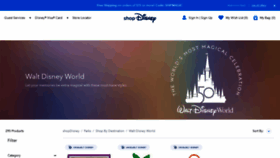 What Disneyparksmerchandise.com website looked like in 2022 (1 year ago)