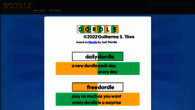 What Dordle.online website looked like in 2022 (1 year ago)