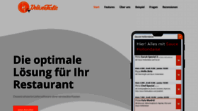 What Delivertastic.de website looked like in 2022 (1 year ago)