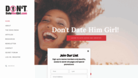 What Dontdatehimgirl.com website looked like in 2022 (1 year ago)