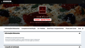What Dompizza.com.br website looked like in 2022 (3 years ago)