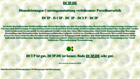 What Dcip.de website looked like in 2022 (1 year ago)