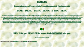 What Demg.de website looked like in 2022 (1 year ago)