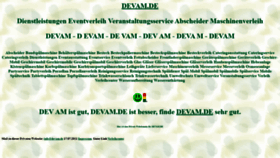 What Devam.de website looked like in 2022 (1 year ago)