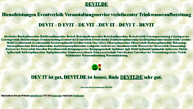 What Devit.de website looked like in 2022 (1 year ago)