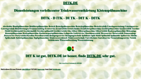 What Ditk.de website looked like in 2022 (4 years ago)