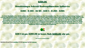 What Djhs.de website looked like in 2022 (1 year ago)