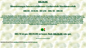 What Digm.de website looked like in 2022 (1 year ago)