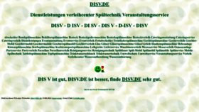 What Disv.de website looked like in 2022 (1 year ago)