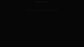 What Deathcoin.org website looked like in 2022 (1 year ago)