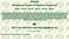 What Dunc.de website looked like in 2022 (4 years ago)