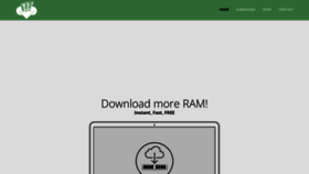 What Downloadmoreram.com website looked like in 2022 (1 year ago)