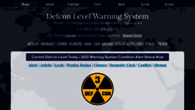 What Defconlevel.com website looked like in 2022 (1 year ago)