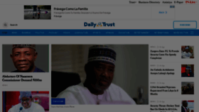 What Dailytrust.com website looked like in 2022 (1 year ago)