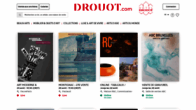 What Drouot.com website looked like in 2022 (1 year ago)