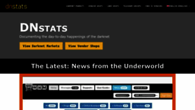 What Dnstats.net website looked like in 2022 (1 year ago)
