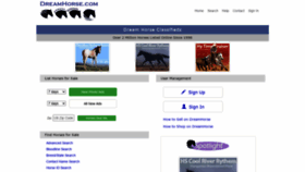 What Dreamhorse.com website looked like in 2022 (1 year ago)