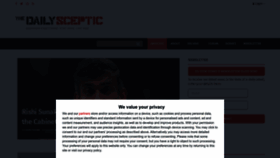 What Dailysceptic.org website looked like in 2022 (4 years ago)