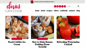 What Divascancook.com website looked like in 2022 (1 year ago)