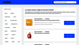 What Descuentoweb.es website looked like in 2022 (1 year ago)