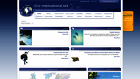 What Dive-international.net website looked like in 2022 (1 year ago)