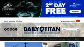 What Dailytitan.com website looked like in 2022 (1 year ago)