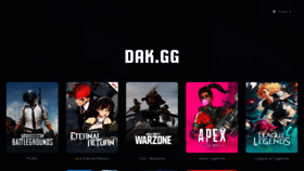 What Dak.gg website looked like in 2022 (1 year ago)
