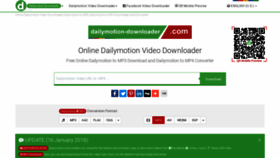 What Dailymotion-downloader.com website looked like in 2022 (1 year ago)