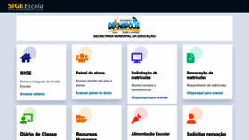 What Dianopolis.sigeescola.com.br website looked like in 2022 (1 year ago)