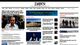 What Dawn.com website looked like in 2022 (1 year ago)