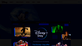 What Disney.com website looked like in 2022 (1 year ago)