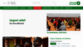 What Direct-aid.org website looked like in 2022 (1 year ago)