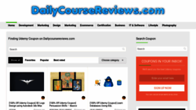 What Dailycoursereviews.com website looked like in 2022 (1 year ago)