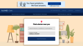 What Doctor.webmd.com website looked like in 2022 (1 year ago)