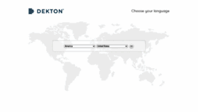 What Dekton.com website looked like in 2022 (1 year ago)