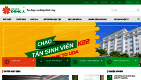 What Donga.edu.vn website looked like in 2022 (1 year ago)