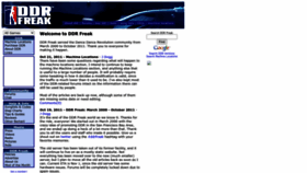 What Ddrfreak.com website looked like in 2022 (1 year ago)