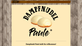 What Dampfnudel-paule.de website looked like in 2022 (1 year ago)
