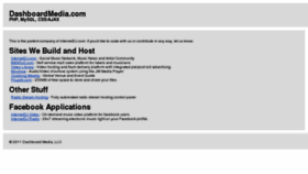 What Dashboardmedia.com website looked like in 2011 (12 years ago)