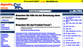 What Diplofix.de website looked like in 2011 (12 years ago)